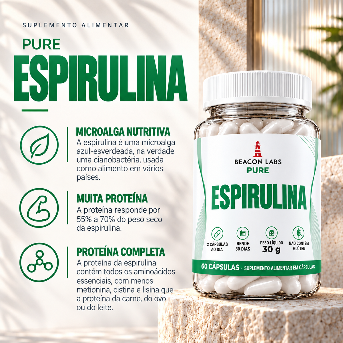 Pure Espirulina Spirulina – beneficios lista