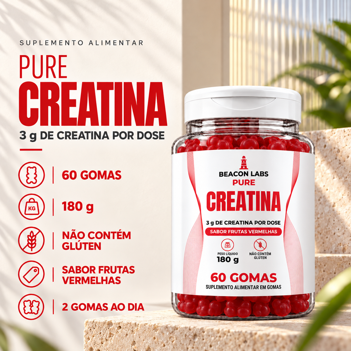 Pure Creatina – fatos dose