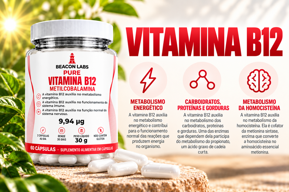 Pure Vitamina B12 Metilcobalamina 9,94mcg – cards d3