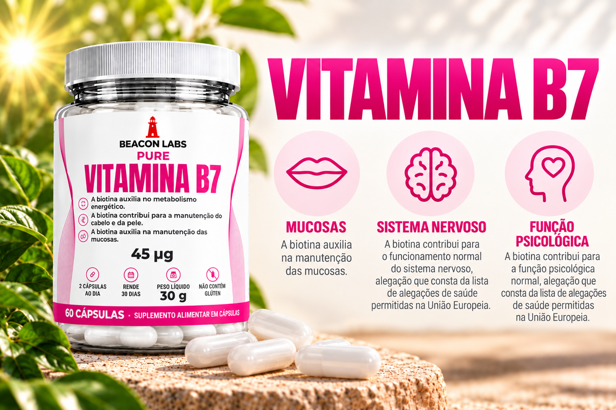 Pure Vitamina B7 Biotina 45mcg – cards d3
