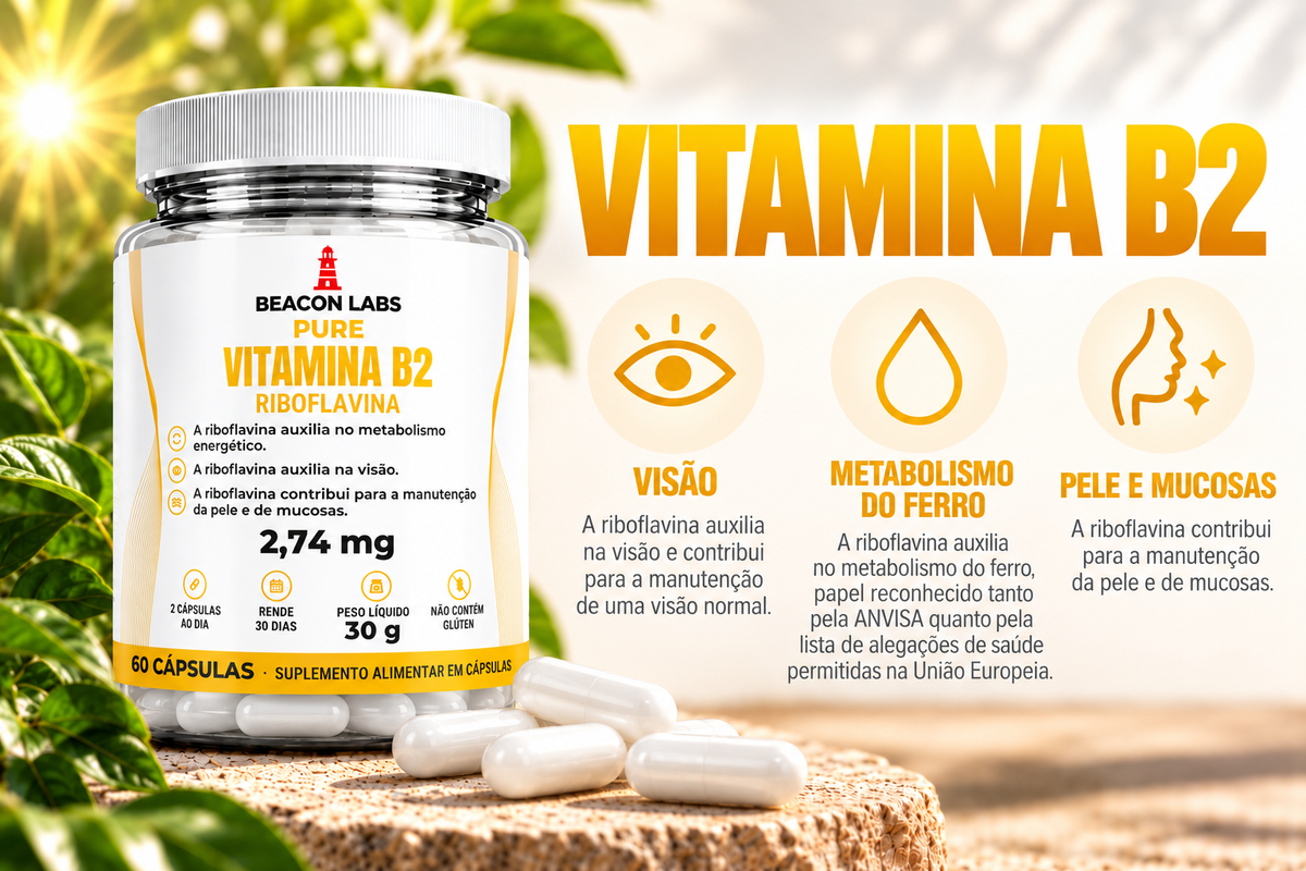 Pure Vitamina B2 Riboflavina 2,74mg – cards d3