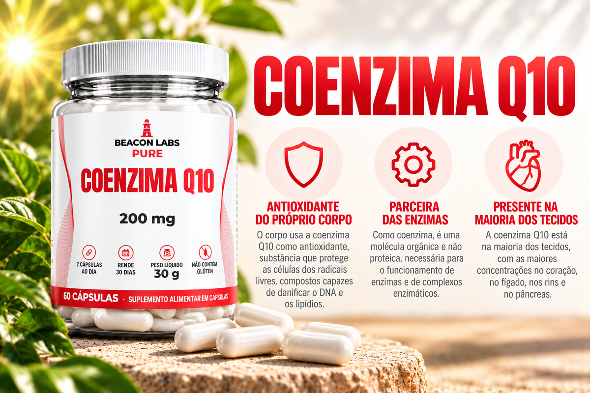 Pure Coenzima Q10 Ubiquinona 200mg – cards d3