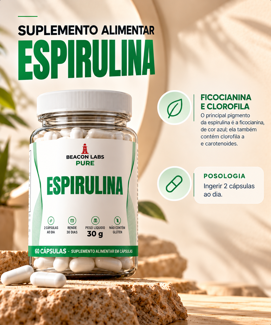 Pure Espirulina Spirulina – lista posologia d3