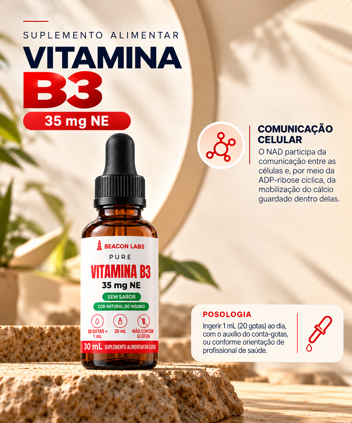 Pure Vitamina B3 Niacina Nicotinamida 35mg NE – lista posologia d3