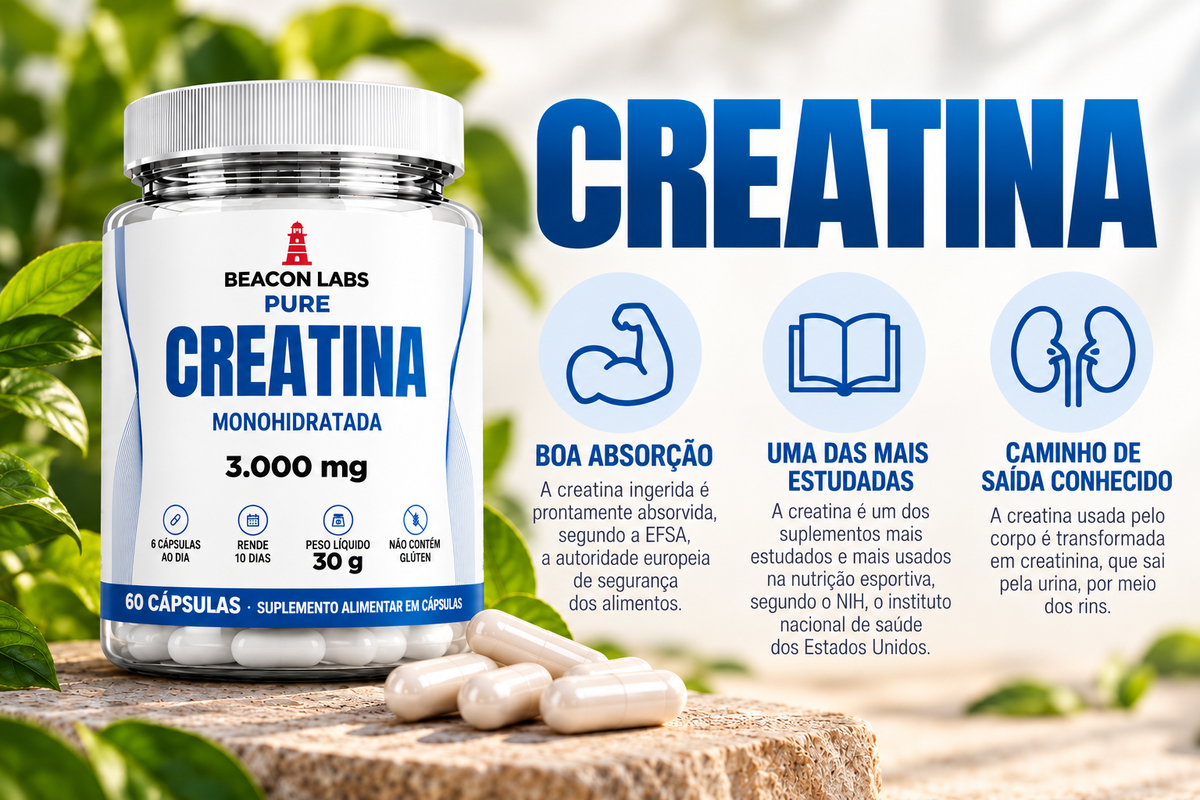 Pure Creatina Monohidratada 1000mg – cards vitc