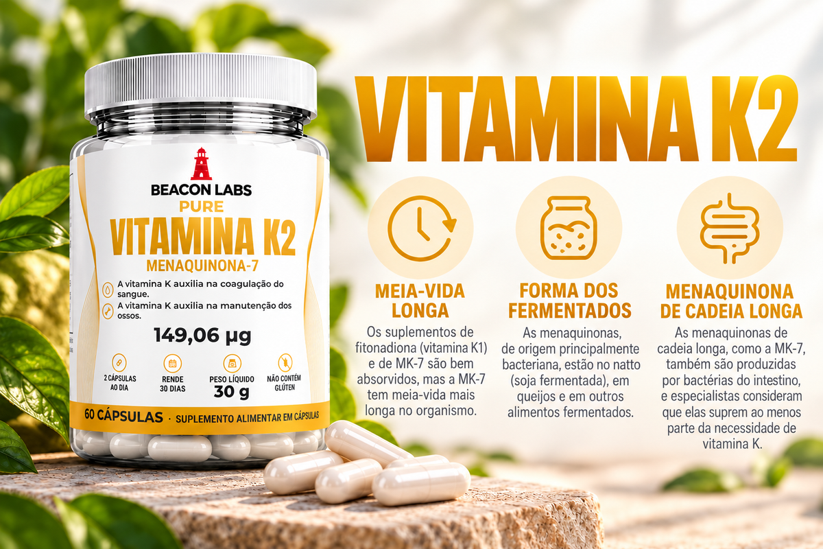Pure Vitamina K2 MK-7 Menaquinona 149,06mcg – cards vitc