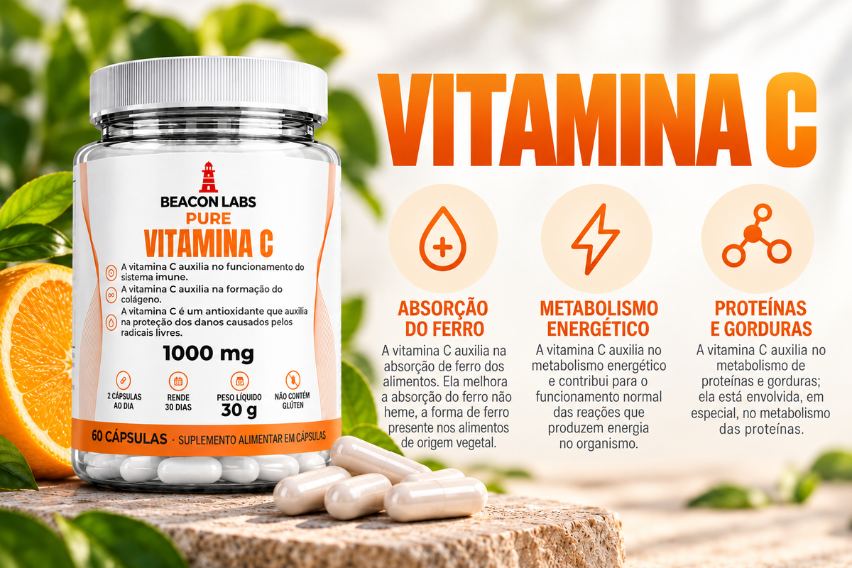 Pure Vitamina C Ácido Ascórbico 1000mg – cards vitc