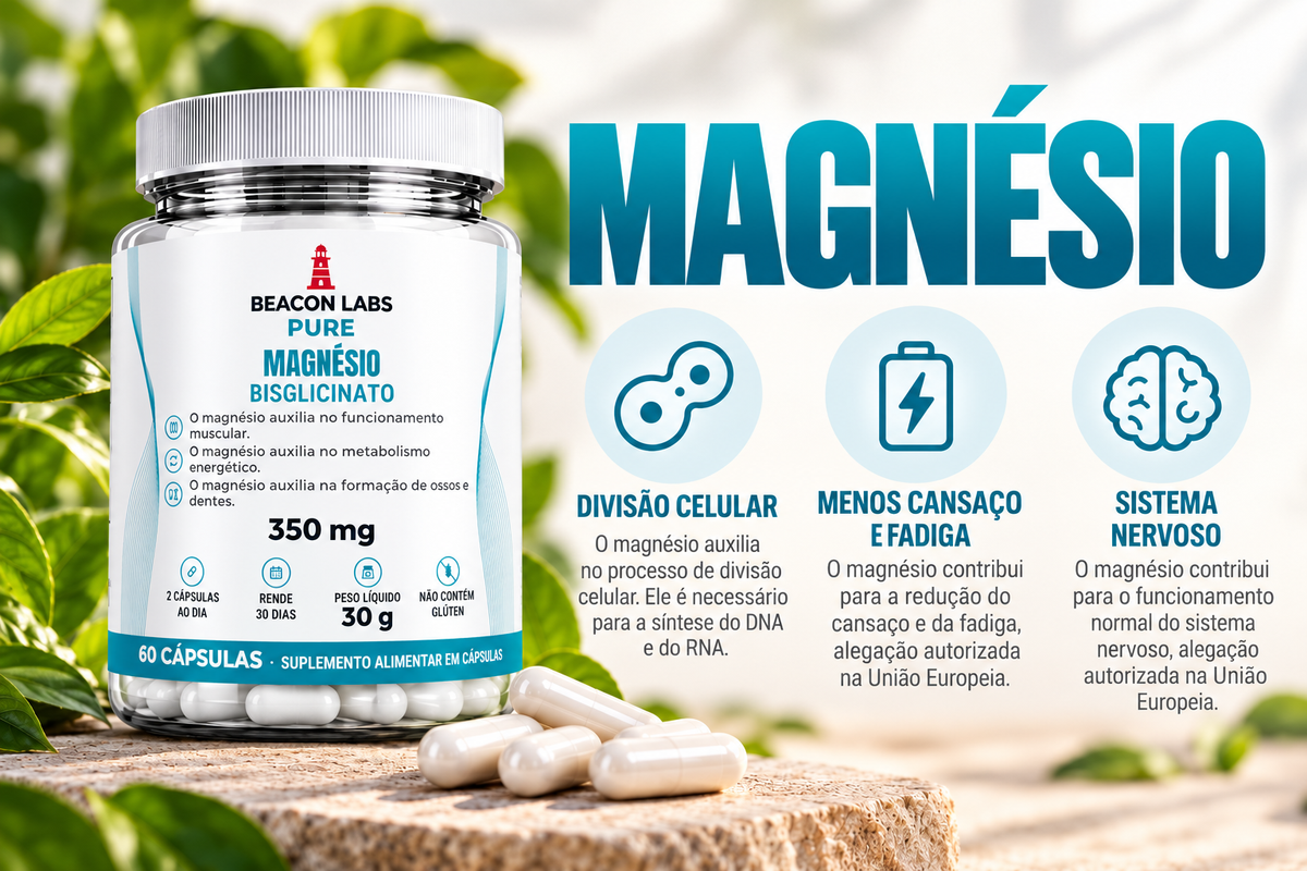Pure Magnésio Bisglicinato 350mg – cards vitc