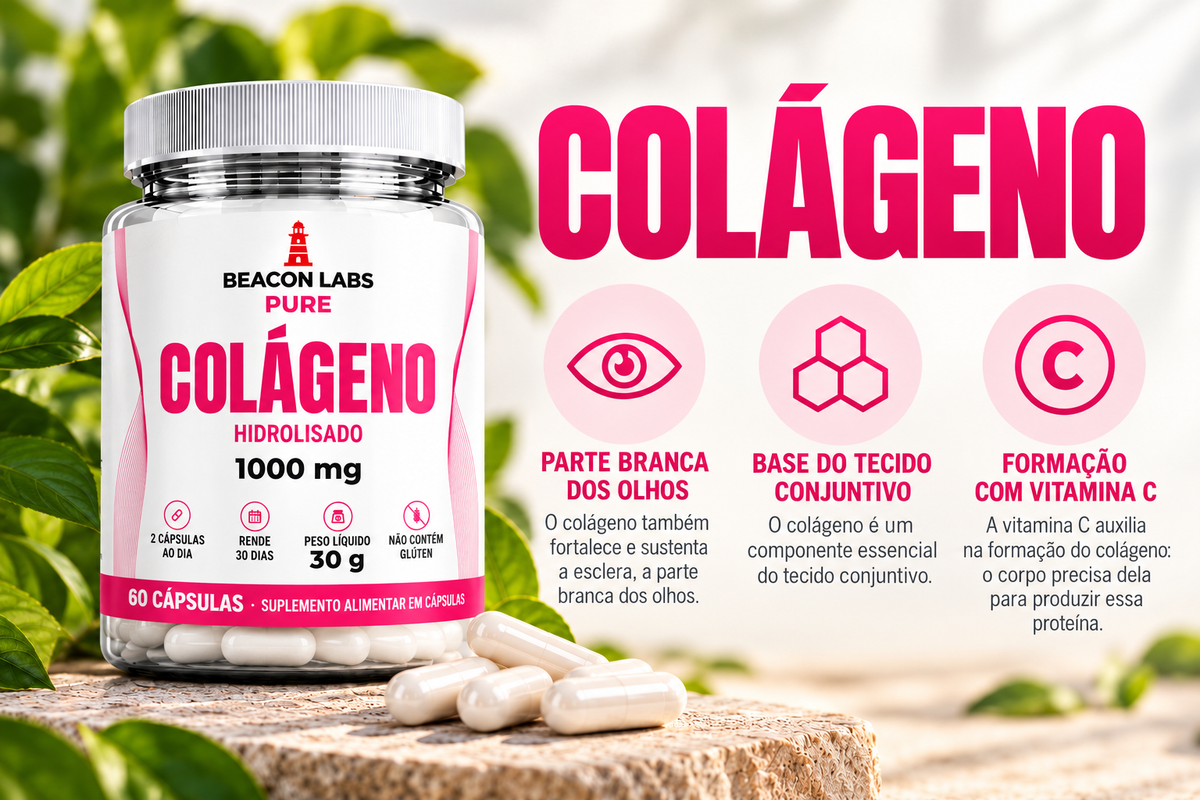 Pure Colágeno Hidrolisado Bovino 1000mg – cards vitc