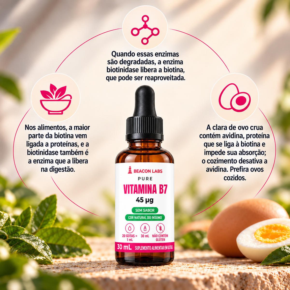Pure Vitamina B7 Biotina 45mcg – anel vitc
