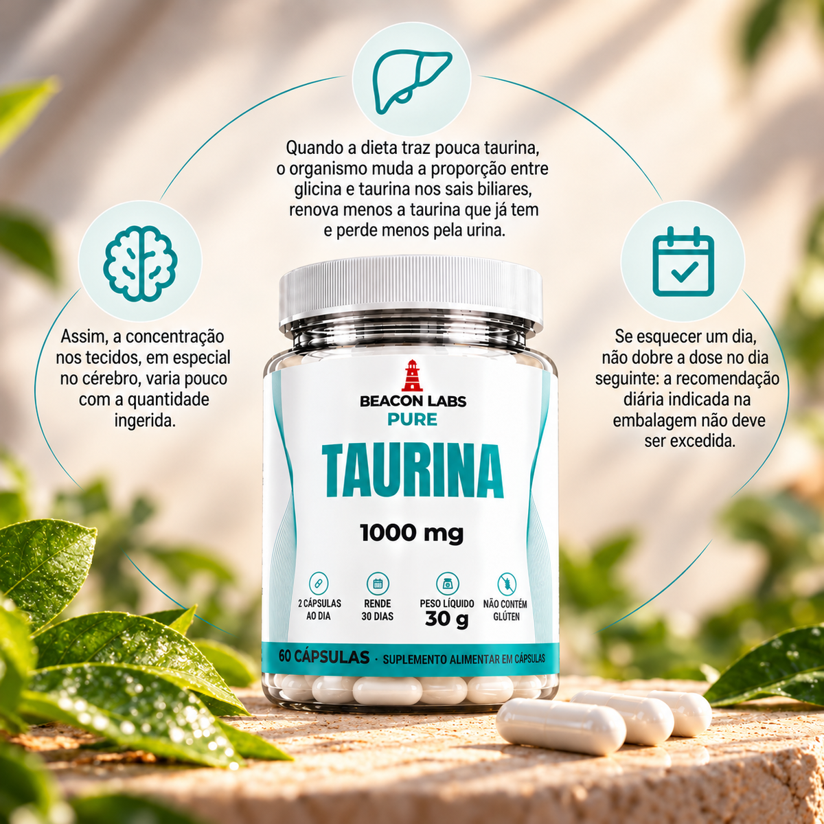 Pure Taurina 1000mg – anel vitc