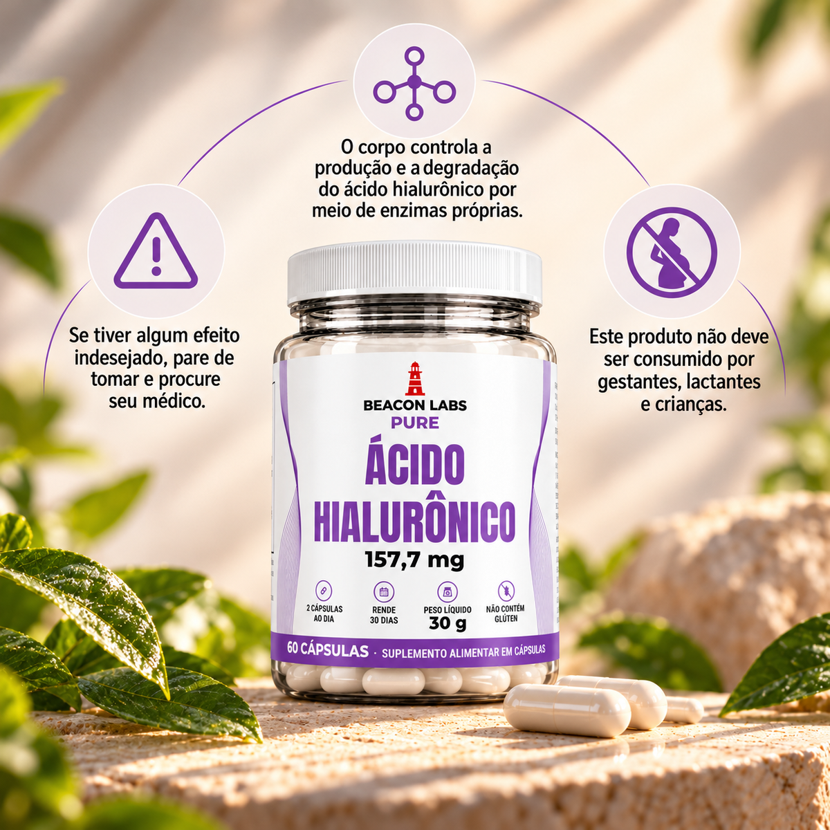 Pure Ácido Hialurônico 157,7mg – anel vitc