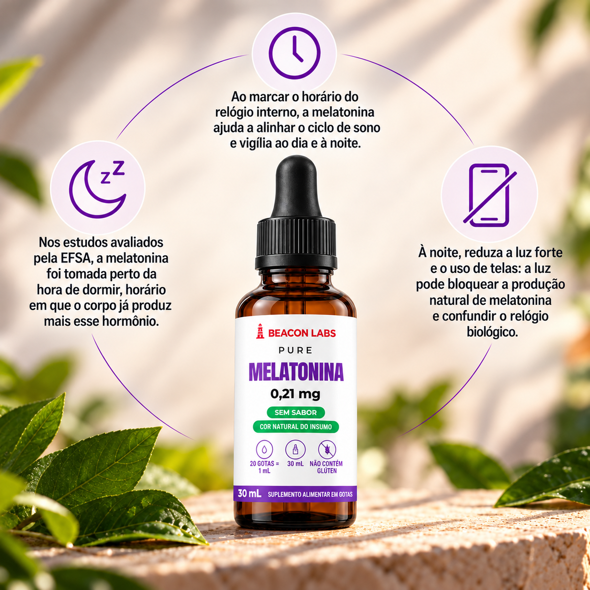 Pure Melatonina 0,21mg – anel vitc