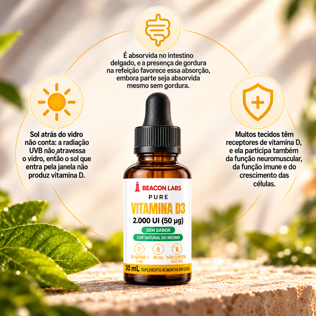 Pure Vitamina D3 Colecalciferol 2.000 UI – anel vitc