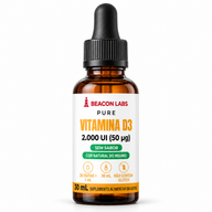 Pure Vitamina D3 Colecalciferol 2.000 UI – frente