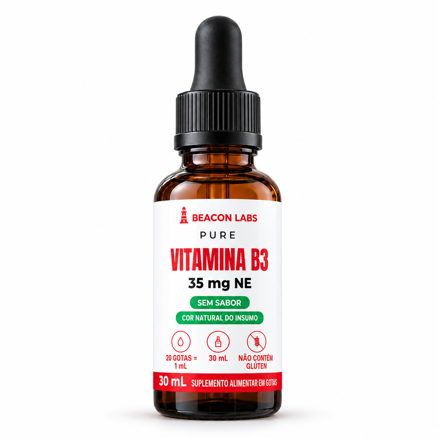 Pure Vitamina B3 Niacina Nicotinamida 35mg NE