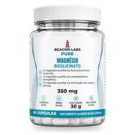 Pure Magnésio Bisglicinato 350mg – frente