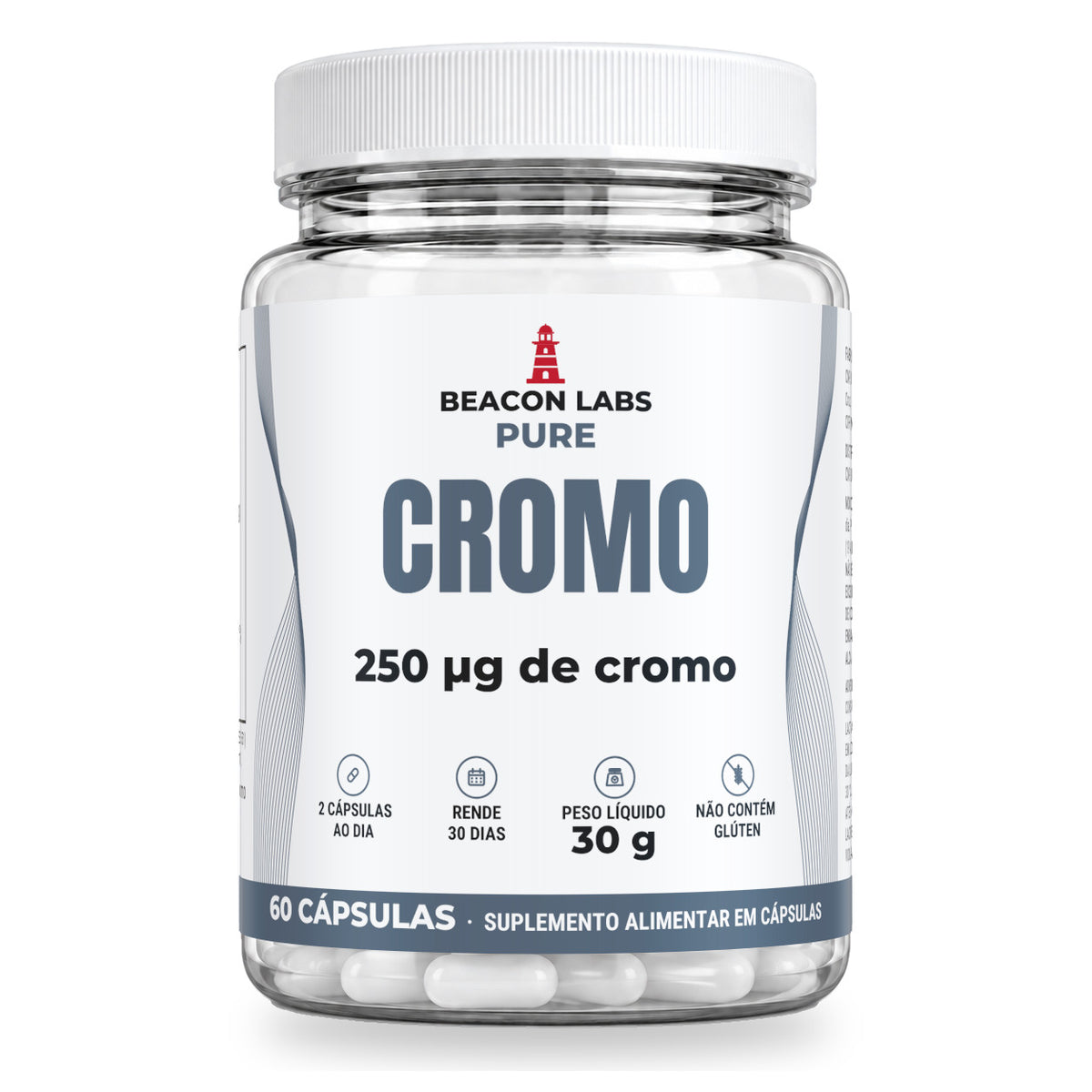 Pure Picolinato de Cromo 250mcg – frente
