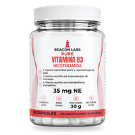 Pure Vitamina B3 Niacina Niacinamida 35mg NE – frente