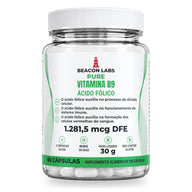 Pure Vitamina B9 Ácido Fólico 1.281,5mcg DFE – frente