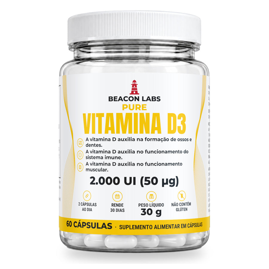 Pure Vitamina D3 Colecalciferol 2.000 UI